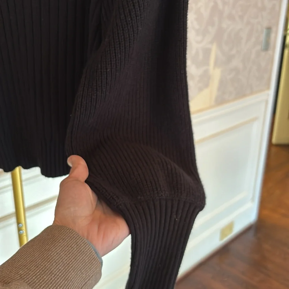 COPY - BODEN Black Ribbed Knit Sweater - Picture 4 of 5